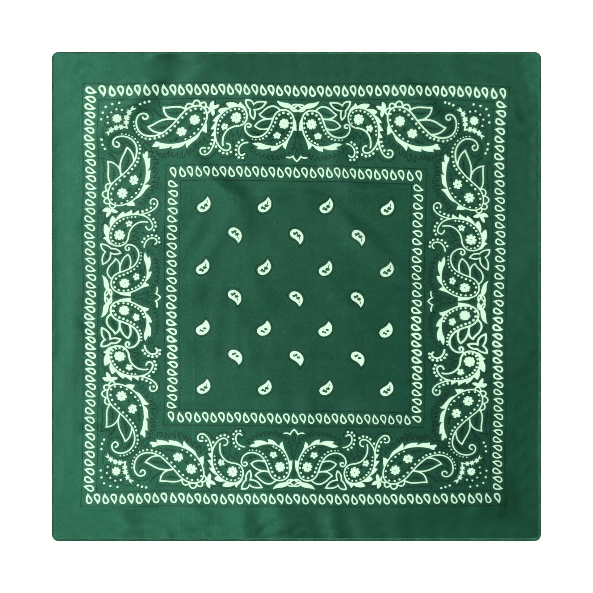 Paisley Cashew Print Pocket Square Brown Sailboat Buckle - Image 10