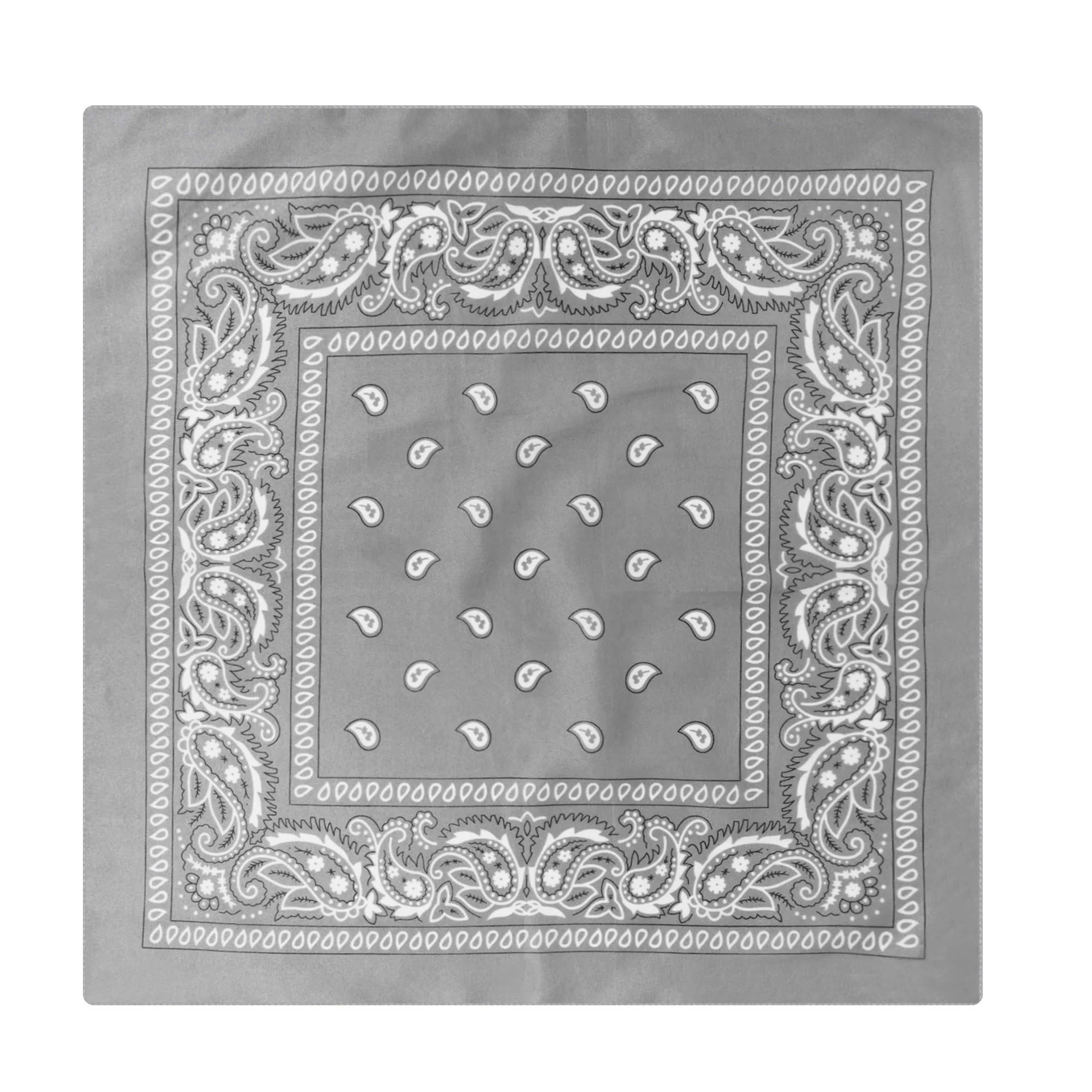 Paisley Cashew Print Pocket Square Brown Sailboat Buckle - Image 17