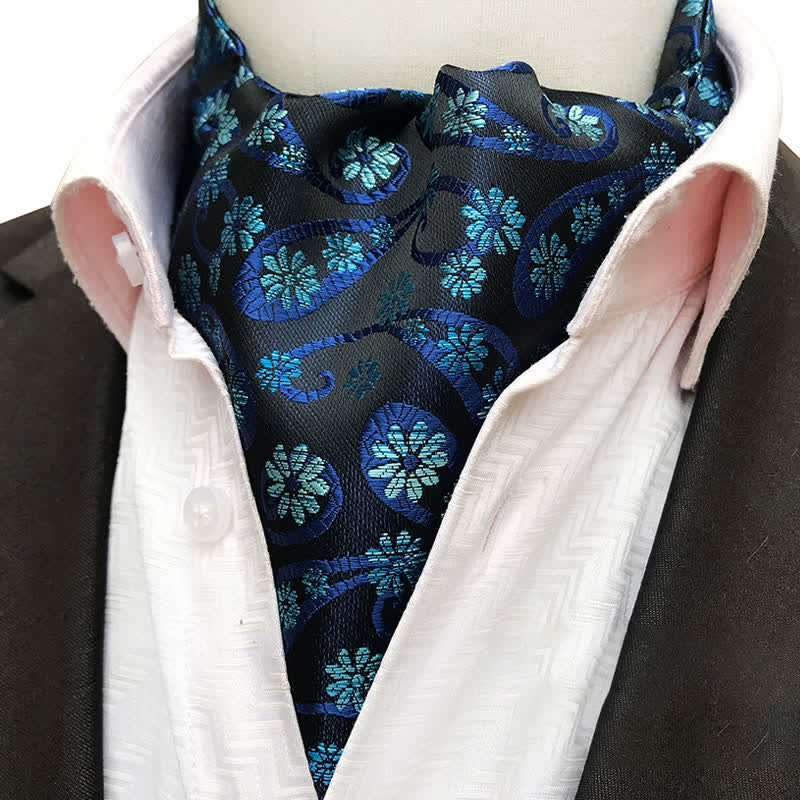 Paisley & Flower Noble Neckwear Ascot Cravat - Image 2