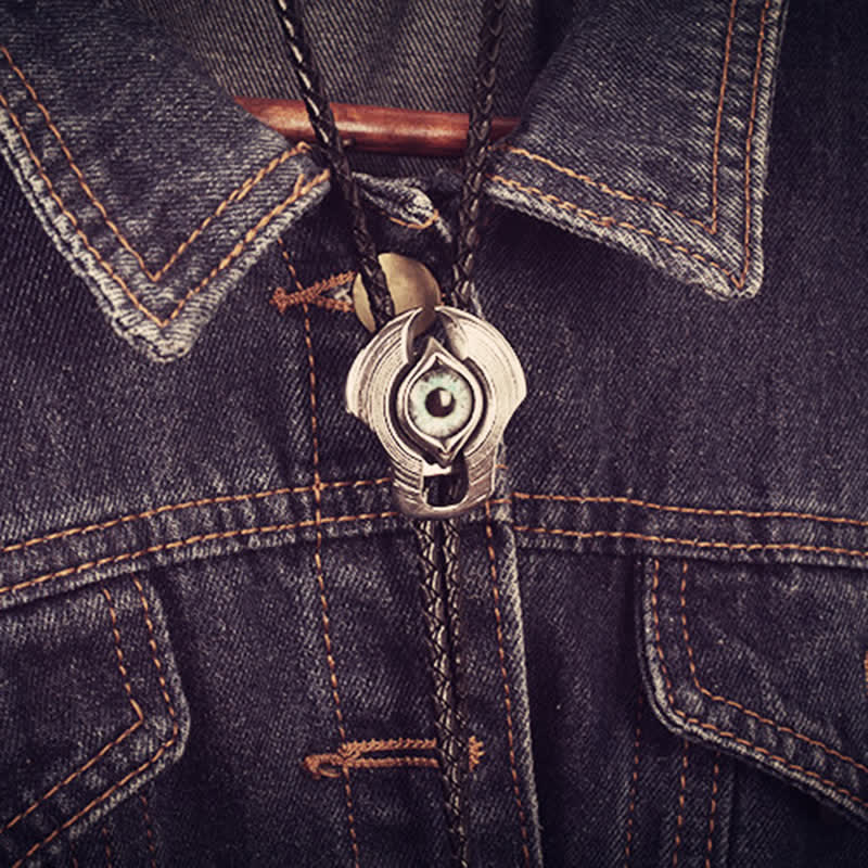 Personality Western Evil Eye Bolo Tie - Image 2
