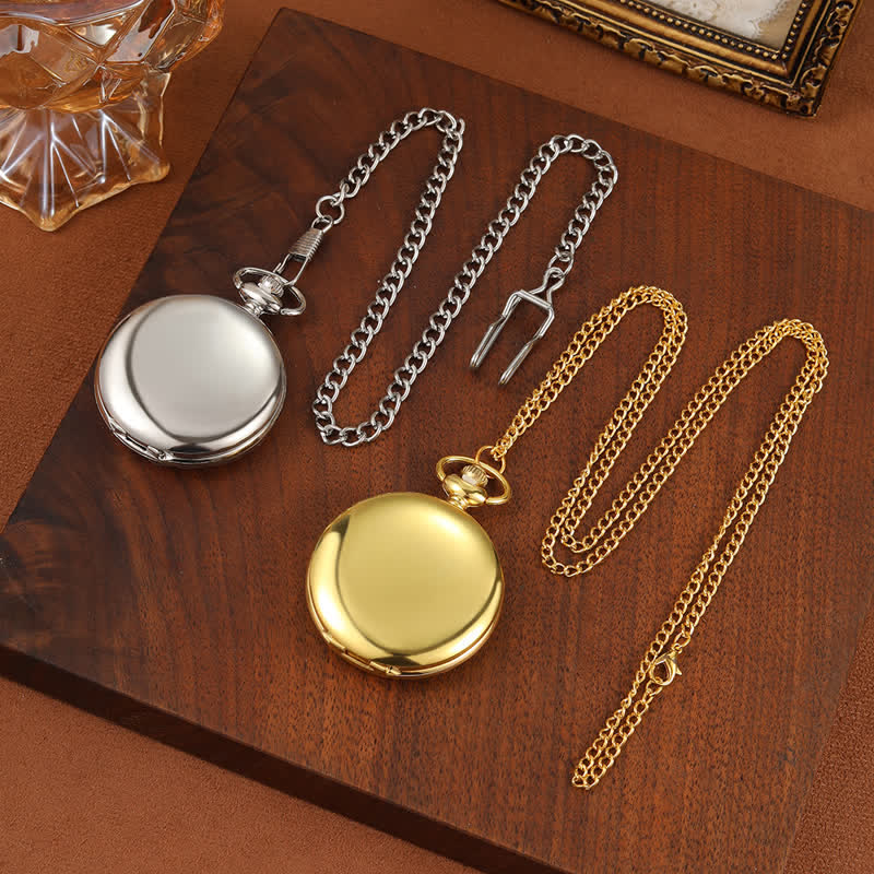 Personalized Engraved Custom Mechanical Pocket Watch - Image 7