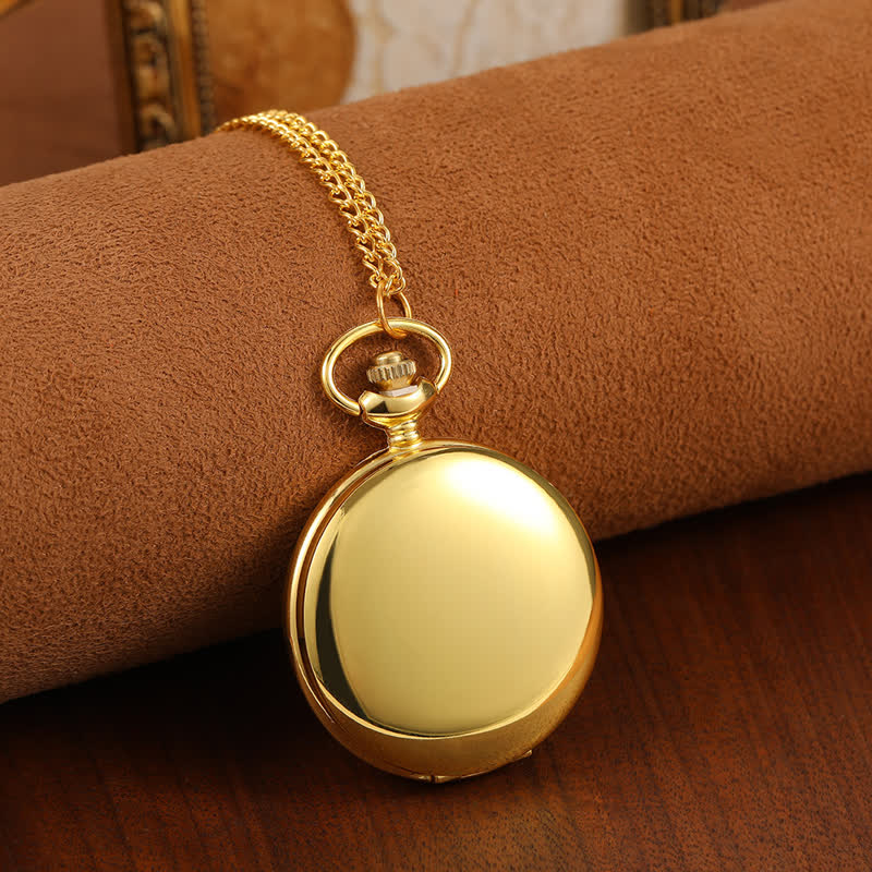 Personalized Engraved Custom Mechanical Pocket Watch - Image 8