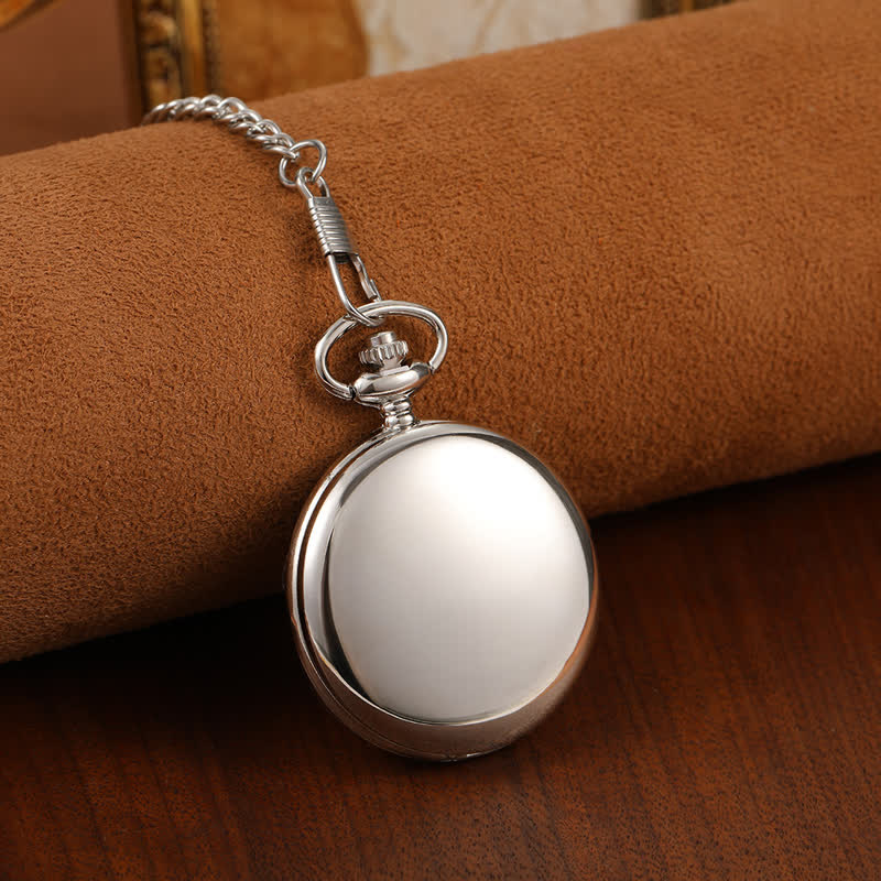 Personalized Engraved Custom Mechanical Pocket Watch - Image 9