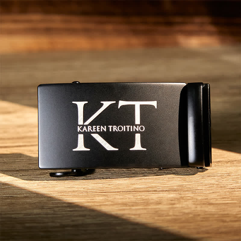 Personalized Gift Idea Custom DIY Automatic Buckle Leather Belt - Image 2