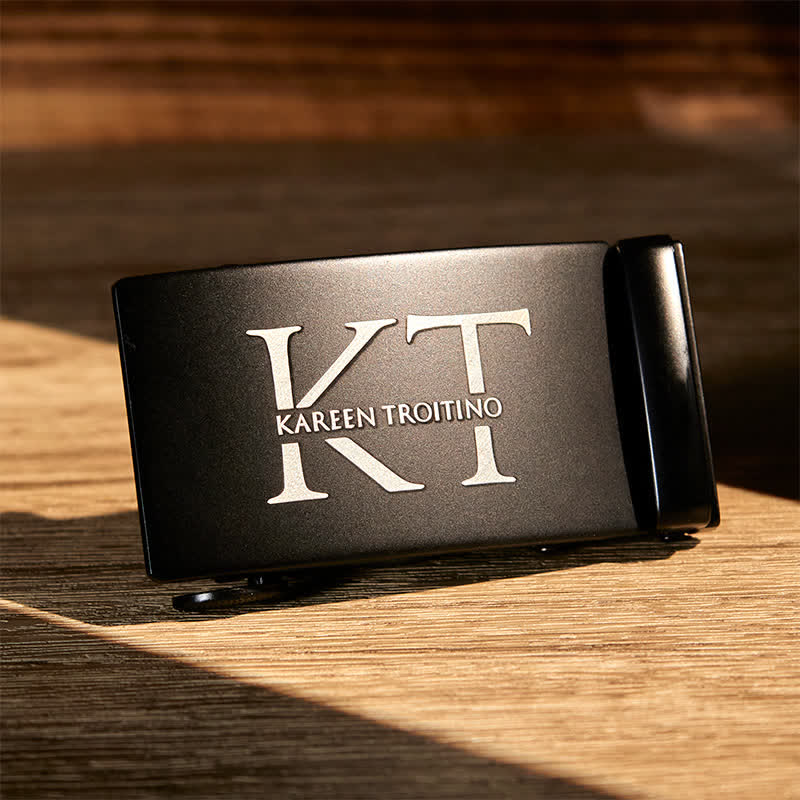 Personalized Gift Idea Custom DIY Automatic Buckle Leather Belt - Image 3