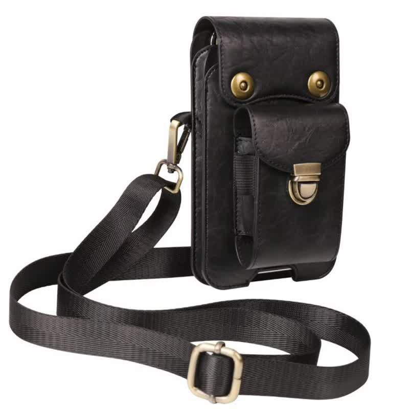 Phone Holster Crossbody Leather Belt Bag - Image 12