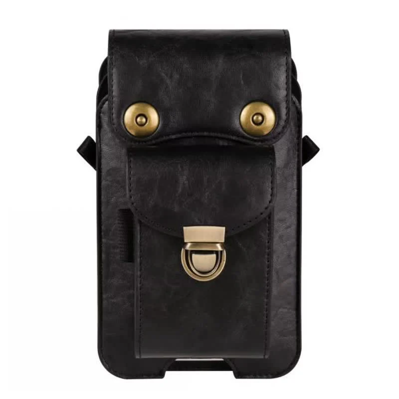 Phone Holster Crossbody Leather Belt Bag - Image 5