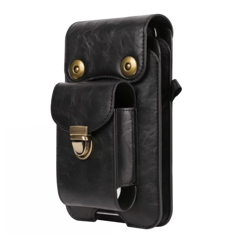 Phone Holster Crossbody Leather Belt Bag - Image 7