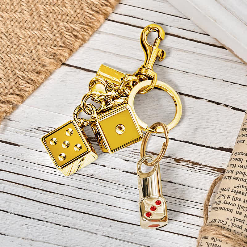 Playful Mini Dice Refillable Pocket Lighter Keychain - Image 9