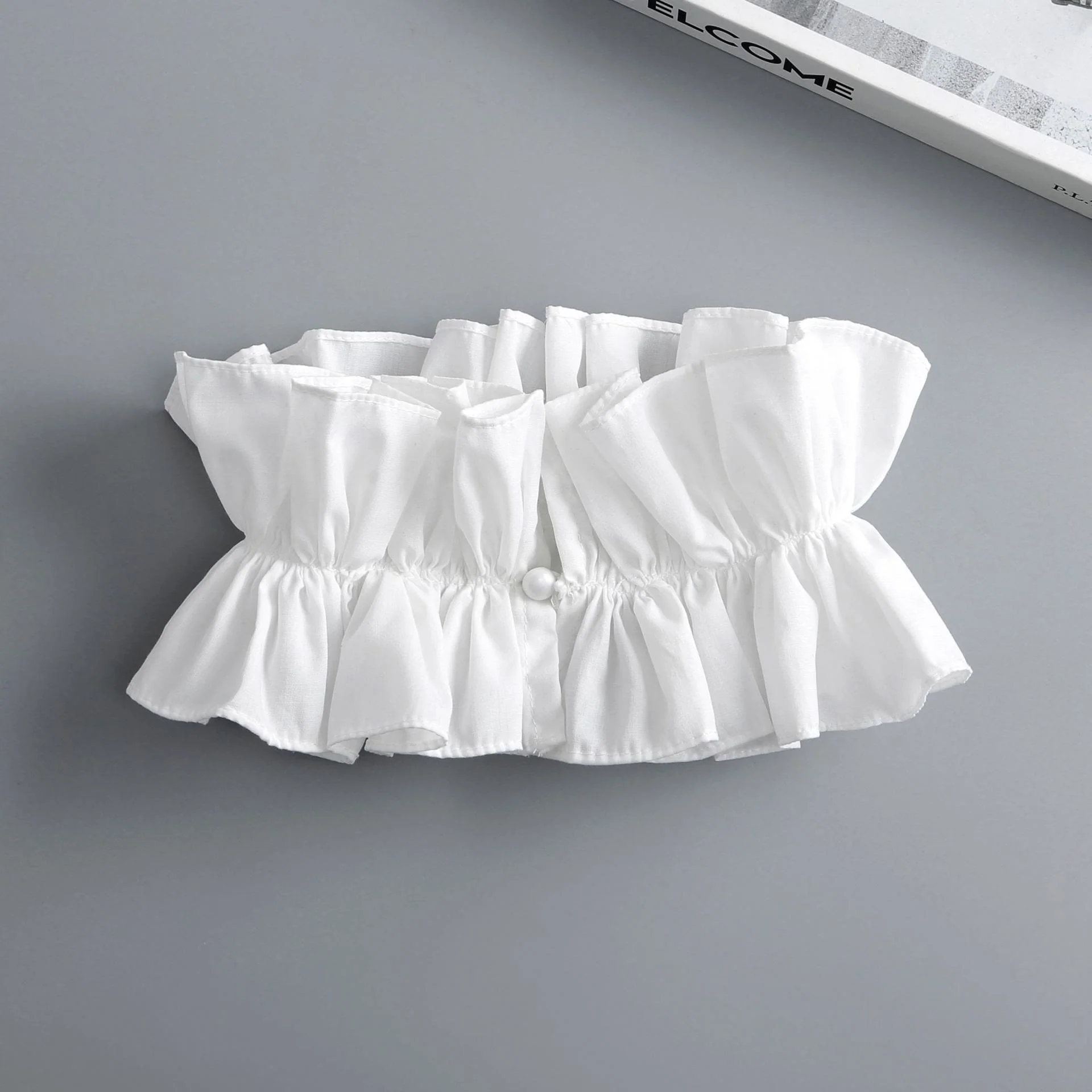 Pleated Court Ruff Collar Detachable False Collar Shirt - Image 13