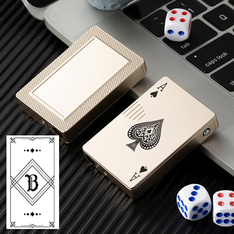 Poker Cards Personalized Custom Back Refillable Butane Lighter - Image 14