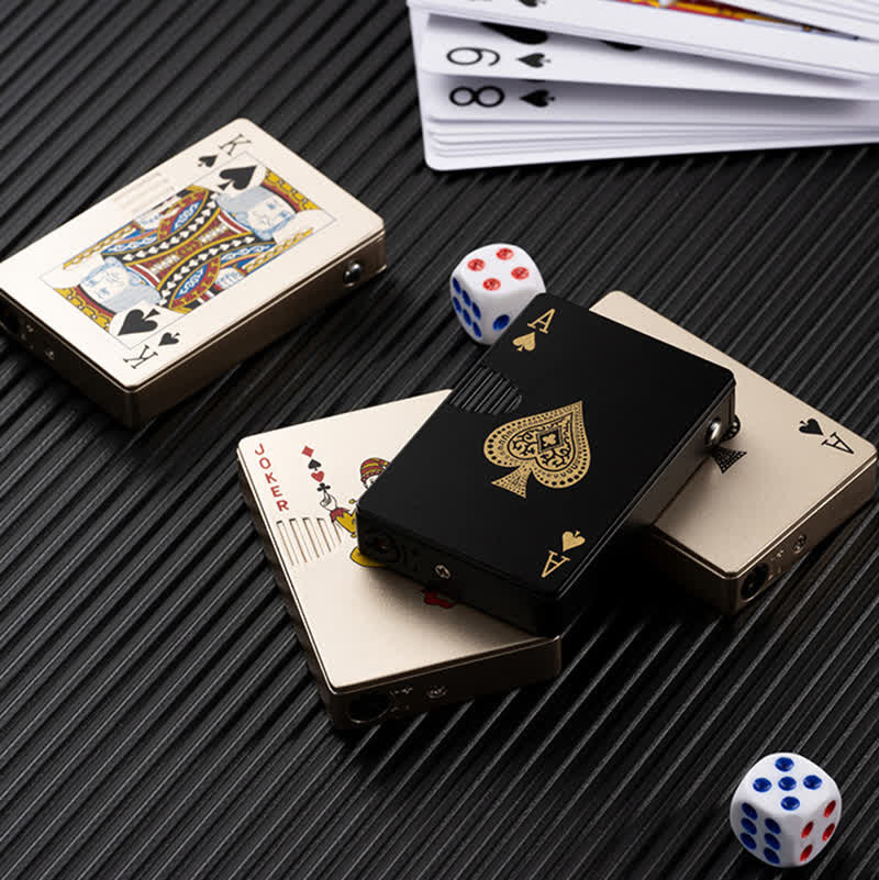 Poker Cards Personalized Custom Back Refillable Butane Lighter - Image 22