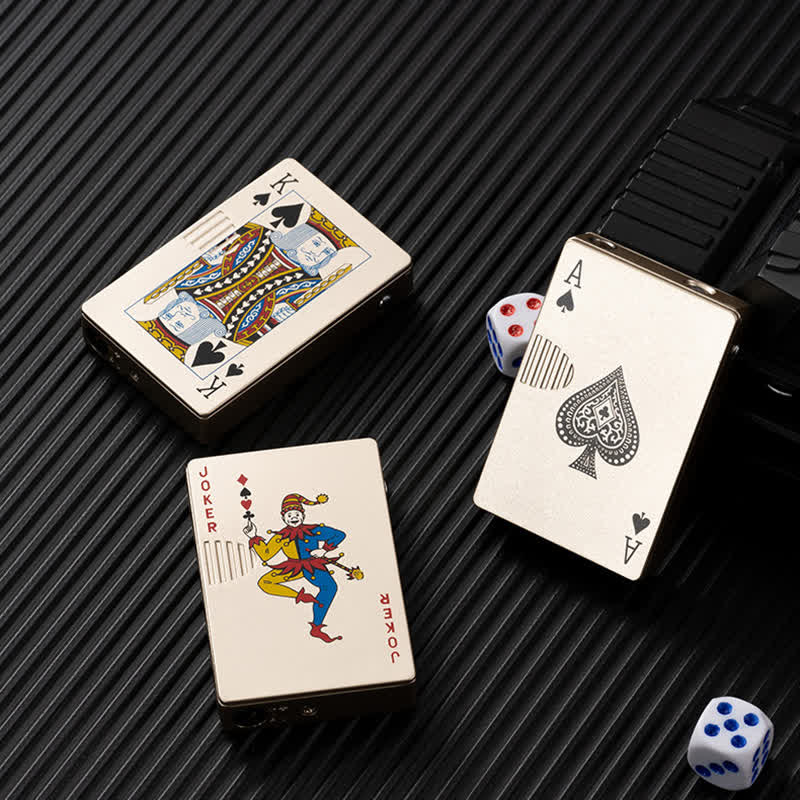 Poker Cards Personalized Custom Back Refillable Butane Lighter - Image 23