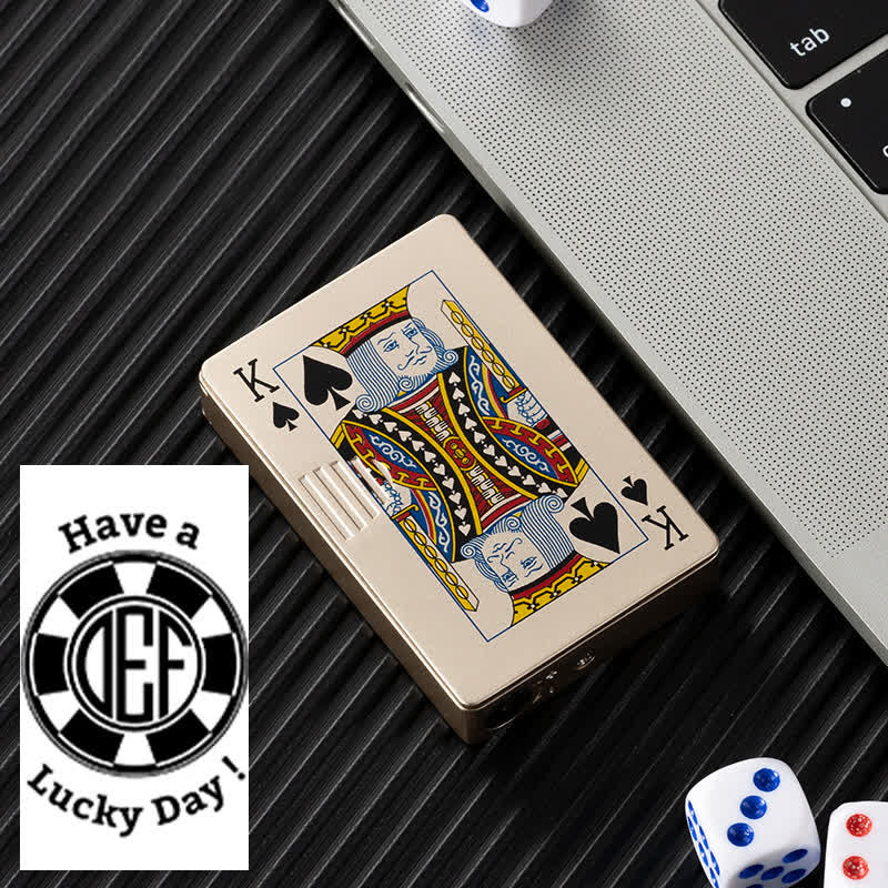 Poker Cards Personalized Custom Back Refillable Butane Lighter - Image 28