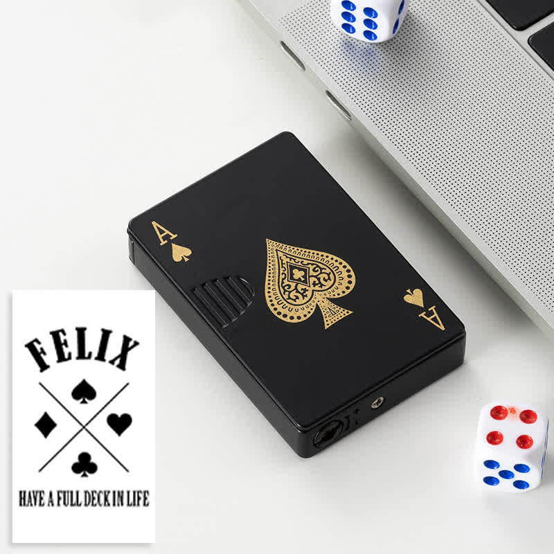 Poker Cards Personalized Custom Back Refillable Butane Lighter - Image 51
