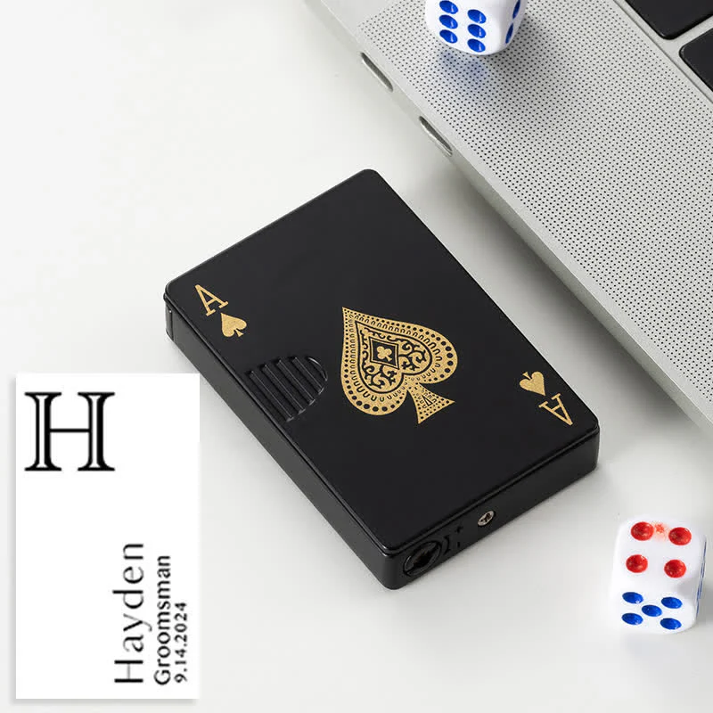 Poker Cards Personalized Custom Back Refillable Butane Lighter - Image 53