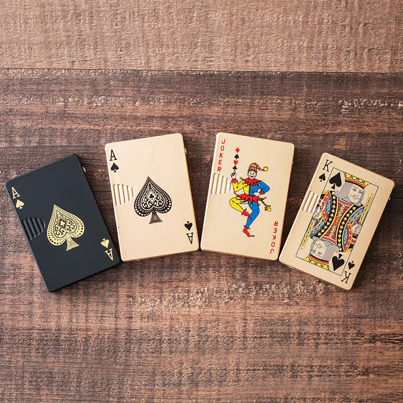 Poker Cards Personalized Custom Back Refillable Butane Lighter - Image 6
