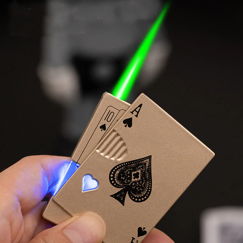 Poker Luminous Visible Air Tank Refillable Butane Lighter - Image 5