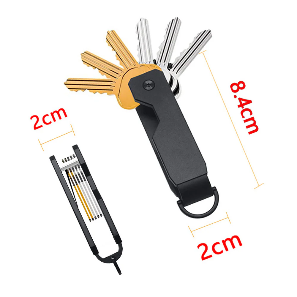 Portable Anti-lost Space-saving Metal Key Organizer - Image 5