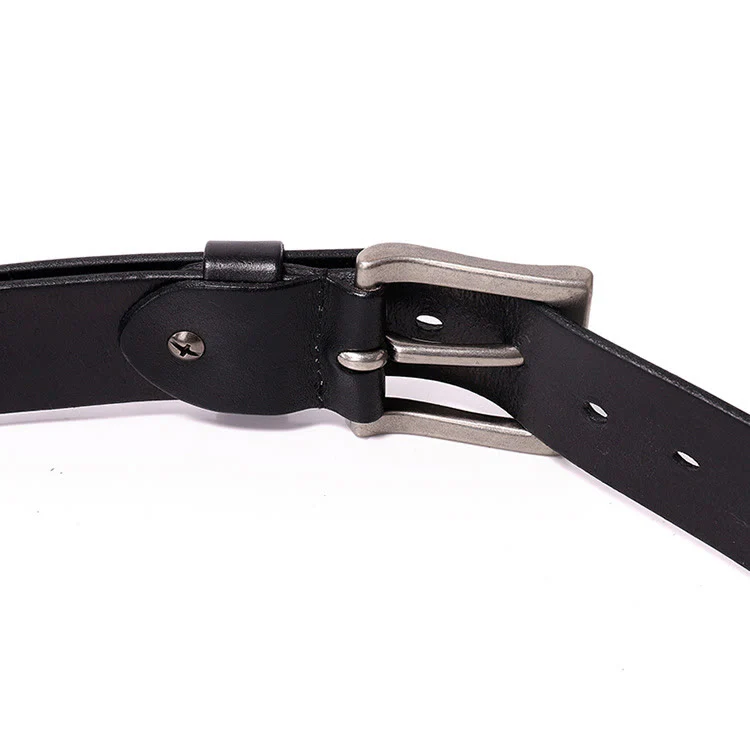 Punk Rivet Genuine Leather Belt Rock N Roll Waistband - Image 8