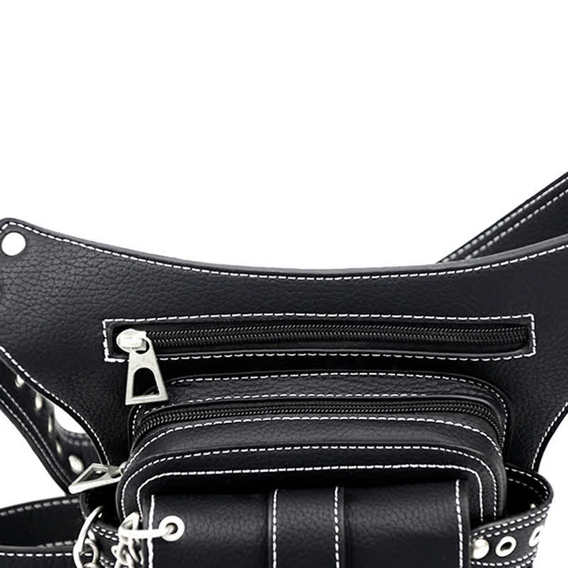 Punk Steampunk Motorcycle Crossbody Waist Leg Bag - Image 10