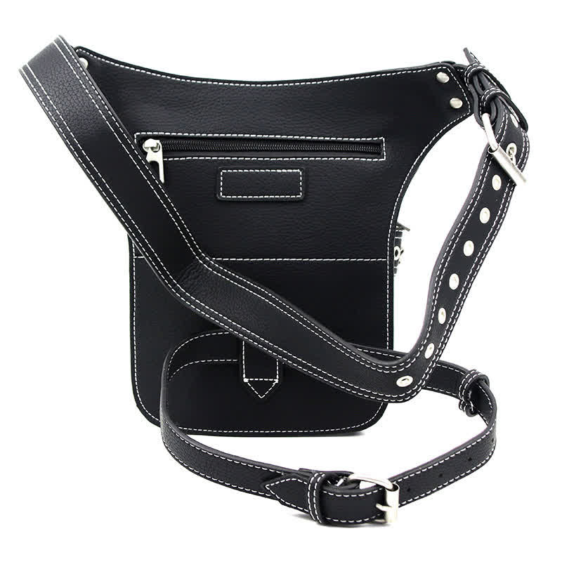 Punk Steampunk Motorcycle Crossbody Waist Leg Bag - Image 8
