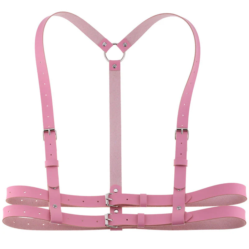 Punk Strap Corset Belt Women's Leather Chain Belt - Image 12