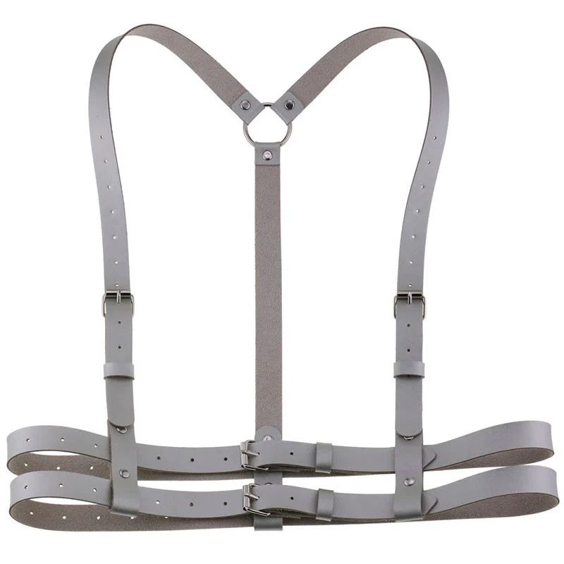 Punk Strap Corset Belt Women's Leather Chain Belt - Image 13
