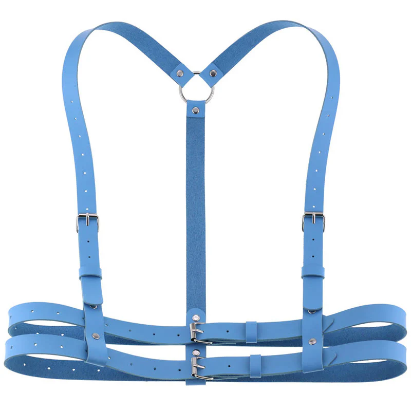 Punk Strap Corset Belt Women's Leather Chain Belt - Image 17