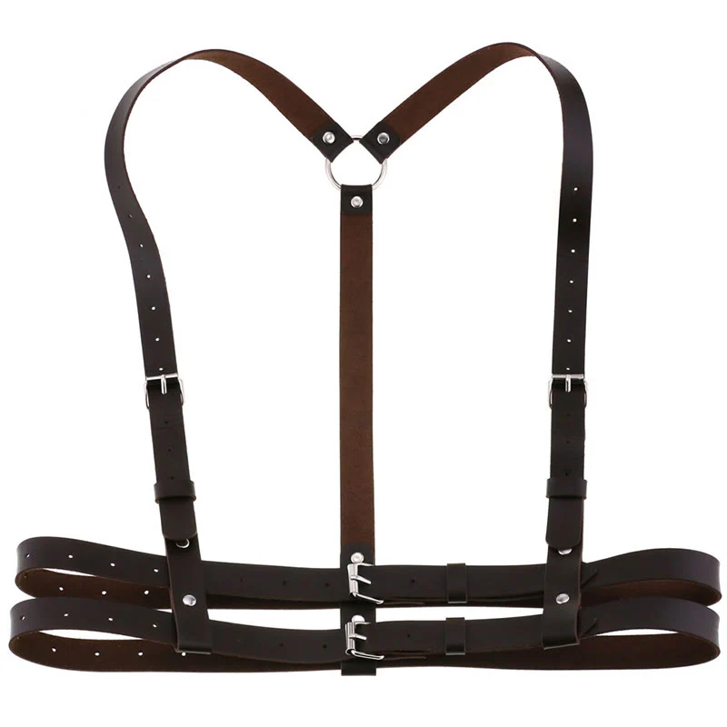 Punk Strap Corset Belt Women's Leather Chain Belt - Image 18
