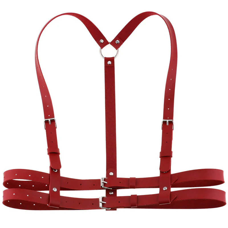 Punk Strap Corset Belt Women's Leather Chain Belt - Image 7