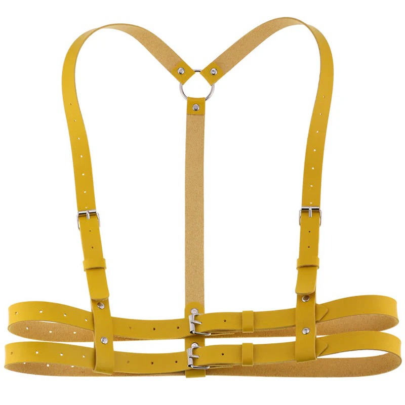 Punk Strap Corset Belt Women's Leather Chain Belt - Image 8