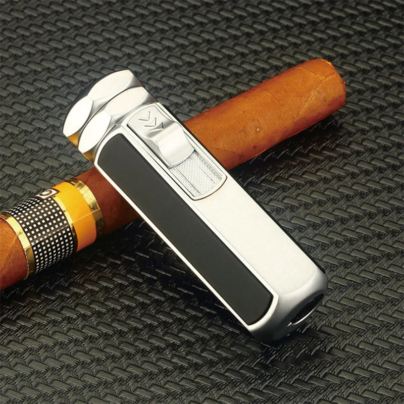 Quad Flame Lighter Refillable Butane Four Burner Lighter - Image 2