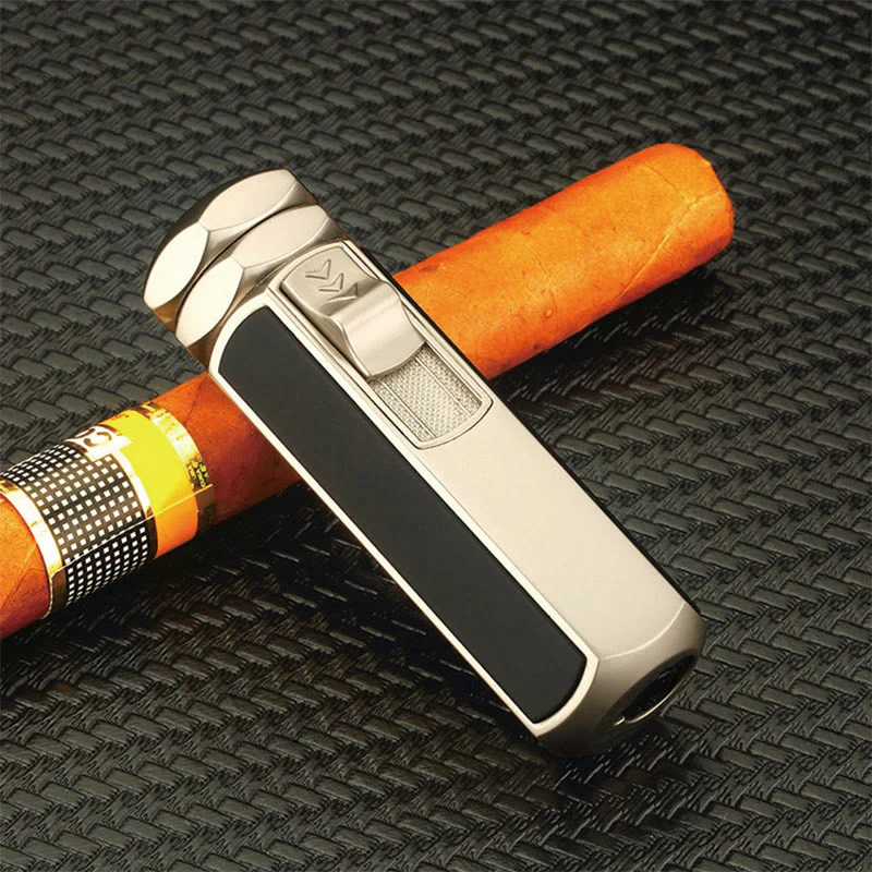 Quad Flame Lighter Refillable Butane Four Burner Lighter - Image 8