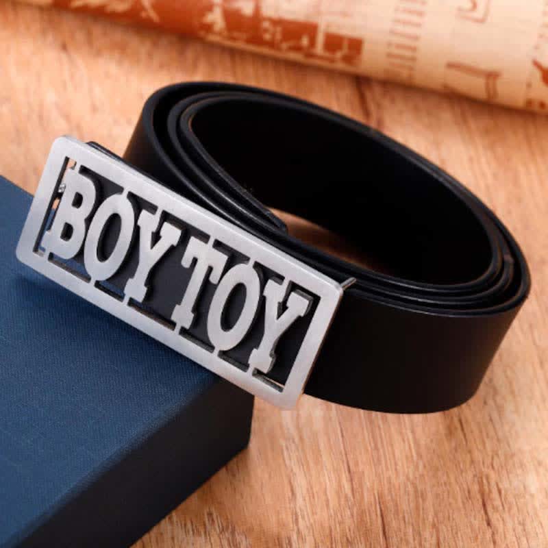 Rectangle Custom Name Cursive Letters DIY Buckle Leather Belt - Image 5