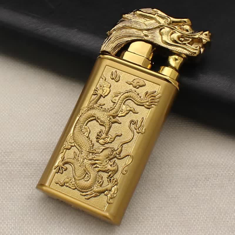 Relief Dragon Magic Dual Flame Refillable Butane Lighter - Image 2