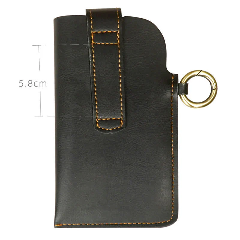 Retro Brass Magnetic Snap Button Cell Phone Belt Bag - Image 7