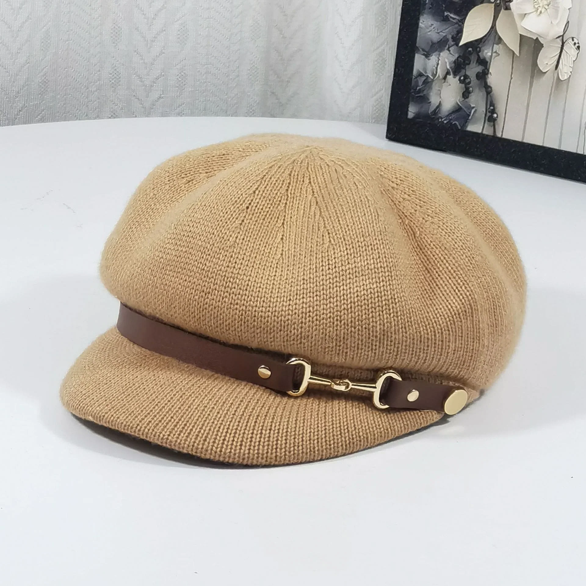 Retro British Style Women's Beret Knitted Hat