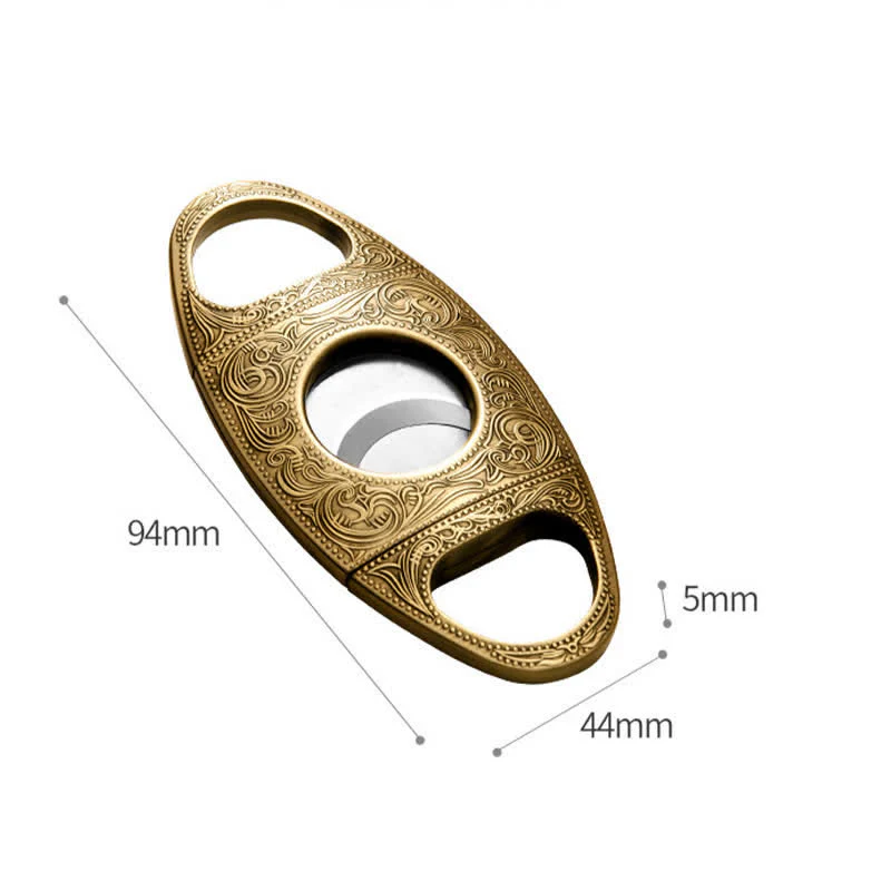 Retro Carved Lighter Set & Cigar Cutter - Image 16