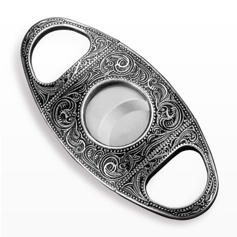Retro Carved Lighter Set & Cigar Cutter - Image 20