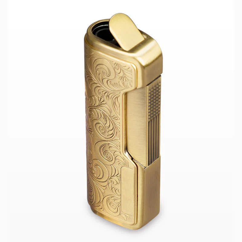 Retro Carved Lighter Set & Cigar Cutter - Image 8