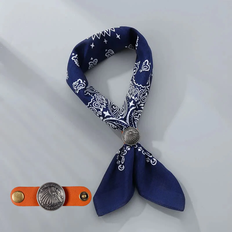 Retro Cashew Print Pocket Square With Coin Buckle - Image 10
