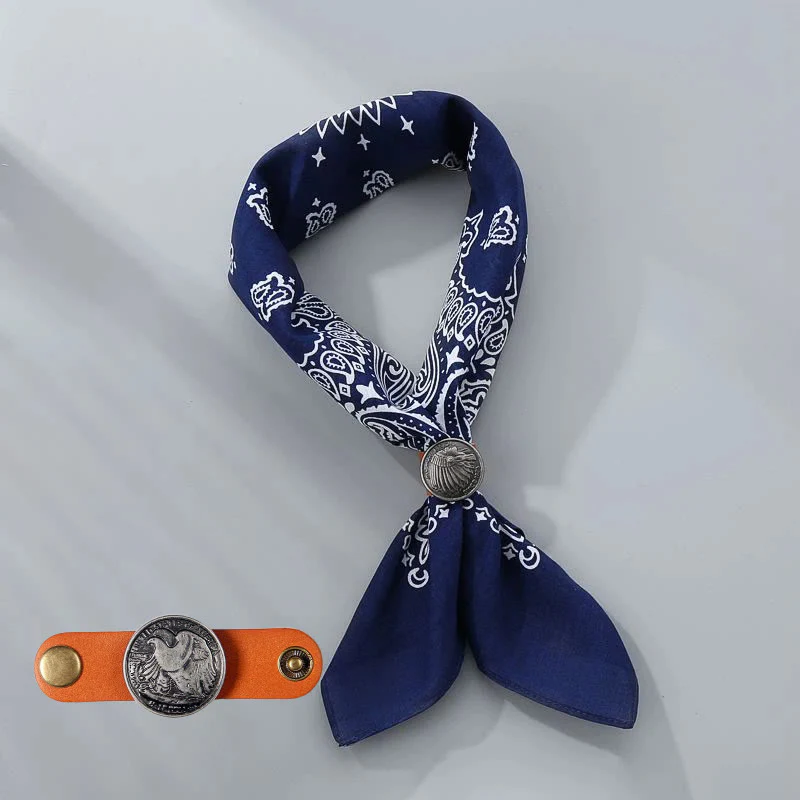 Retro Cashew Print Pocket Square With Coin Buckle - Image 11