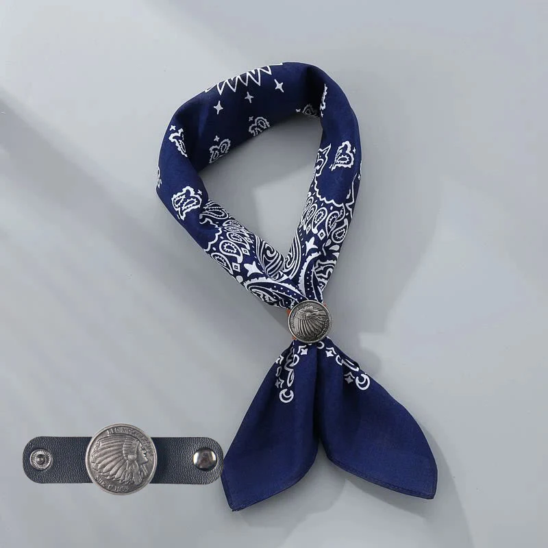 Retro Cashew Print Pocket Square With Coin Buckle - Image 16