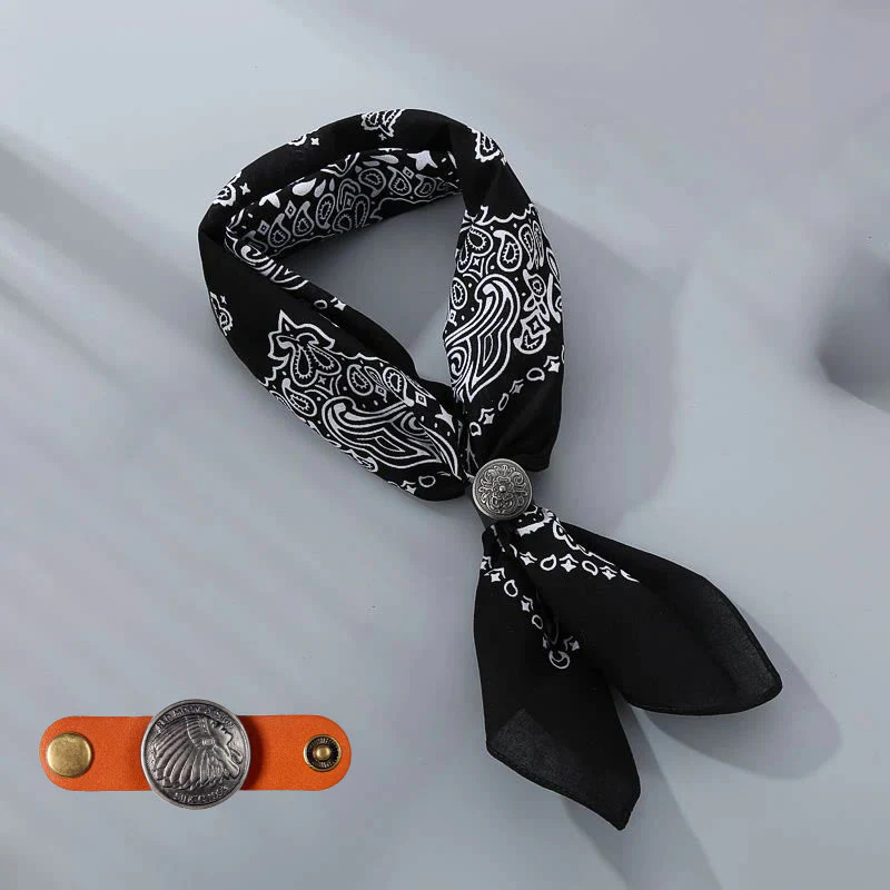 Retro Cashew Print Pocket Square With Coin Buckle - Image 25