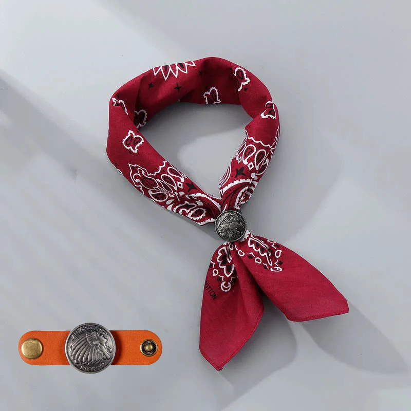 Retro Cashew Print Pocket Square With Coin Buckle - Image 28