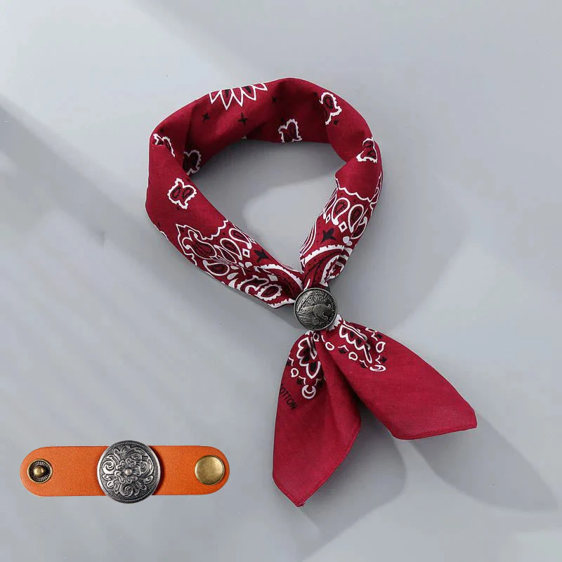 Retro Cashew Print Pocket Square With Coin Buckle - Image 29