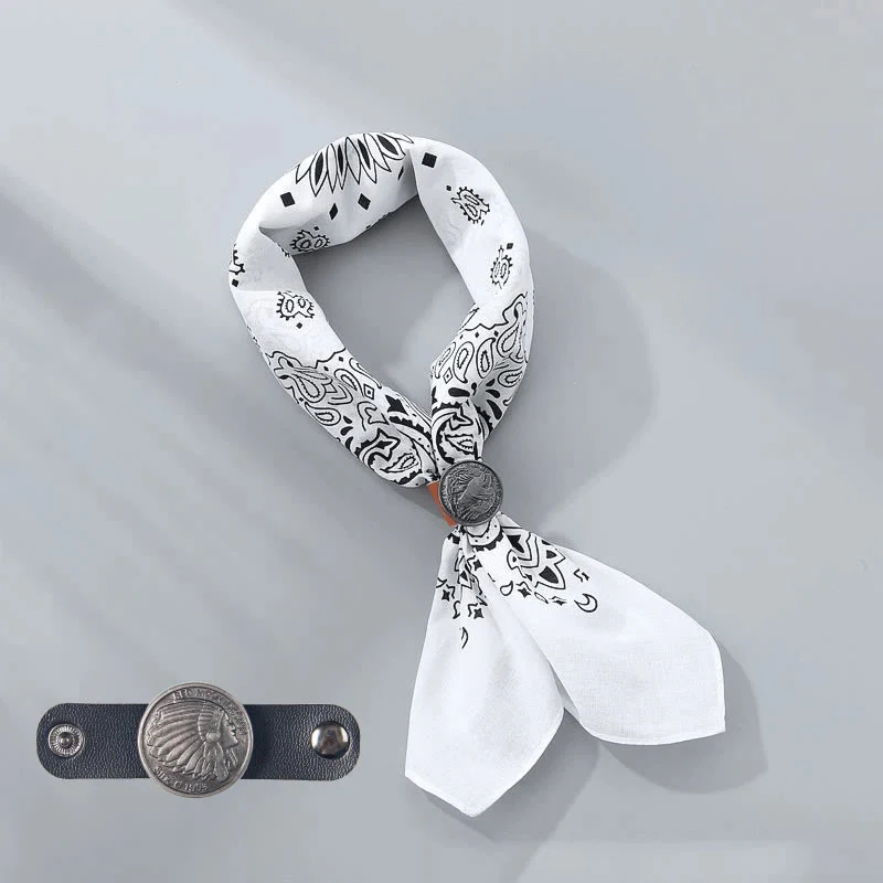Retro Cashew Print Pocket Square With Coin Buckle - Image 9