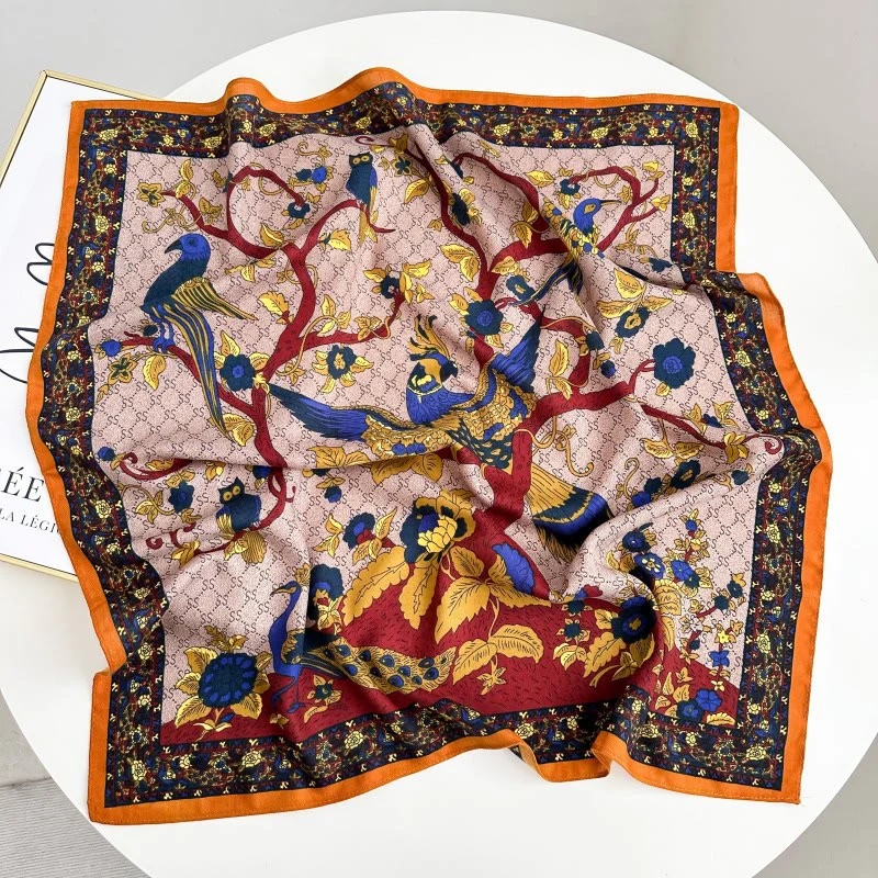 Retro Contrasting Cashew Patterned Pocket Square With Flower Buckle - Image 27