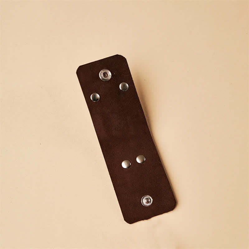 Retro Distressed Leather Belt Loop Keychain - Image 6